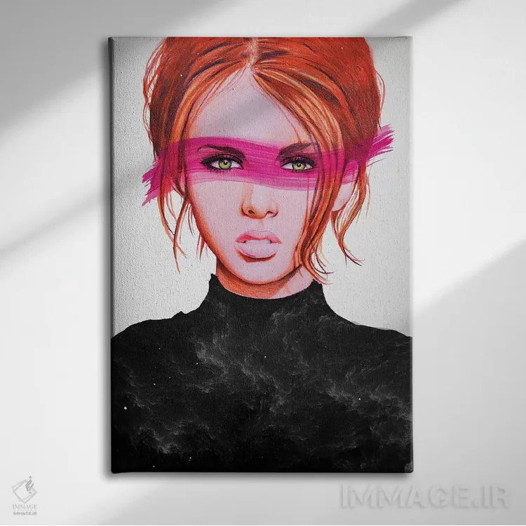 تابلو دکوراتیو نگاه ابدی اثر لاستاناو - نمای روبهرو روی دیوار