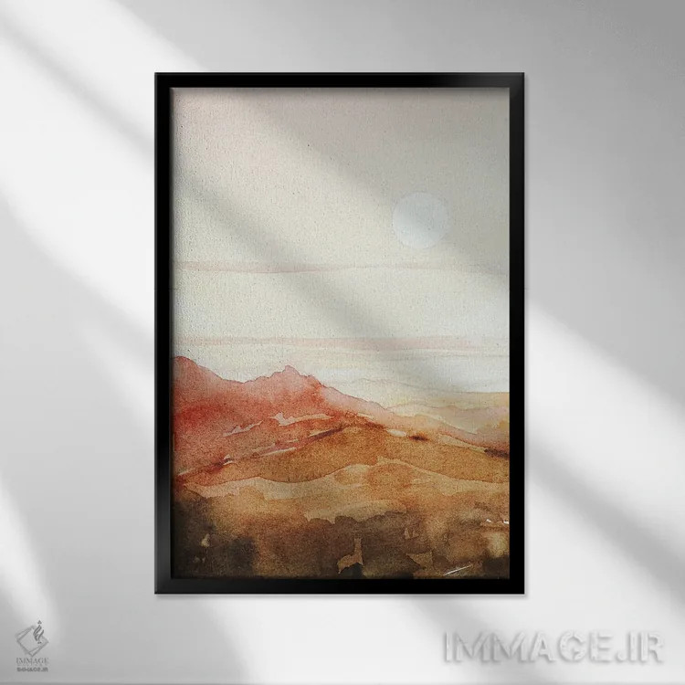 تابلو دکوراتیو گرمای روز اثر لویزا میلیسنت - نمای قابدار مشکی