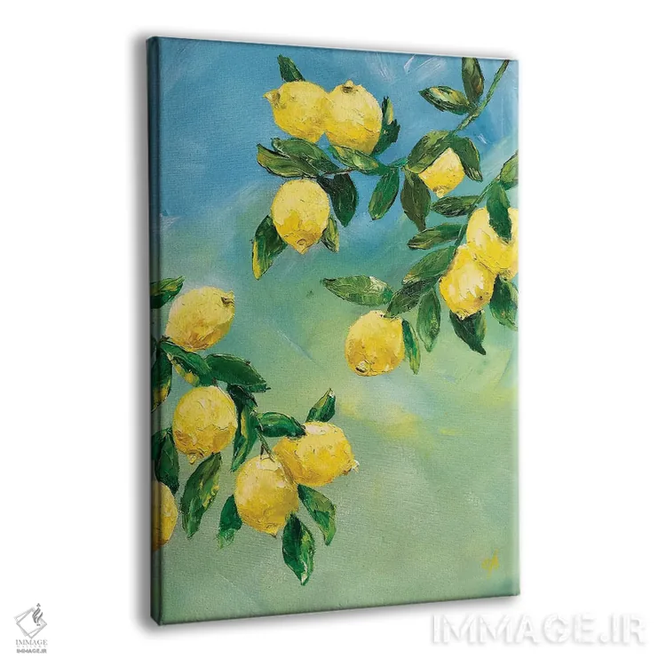 تابلو دکوراتیو لیموها در آسمان اثر لنا اسمیرنوا - نمای پرسپکتیو محصول