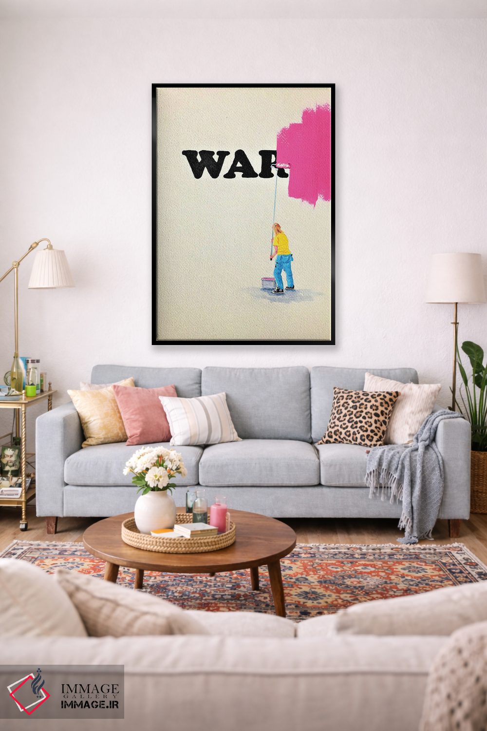 تابلو دکوراتیو نه به جنگ اثر لنا اسمیرنوا - D1B