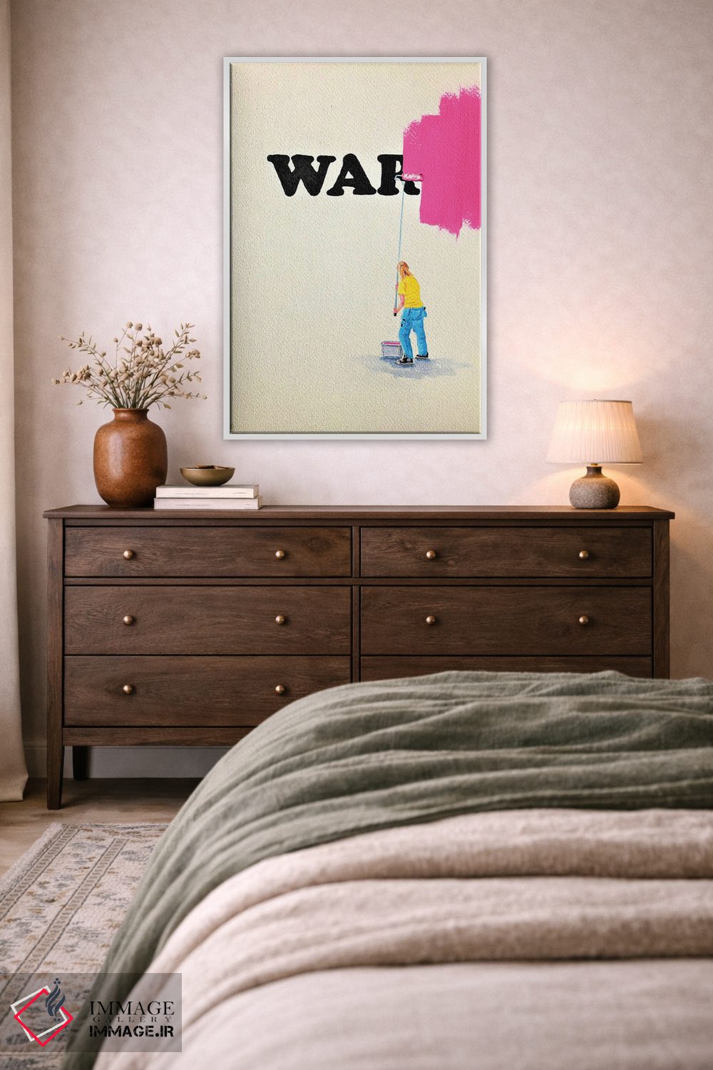 تابلو دکوراتیو نه به جنگ اثر لنا اسمیرنوا - D2W