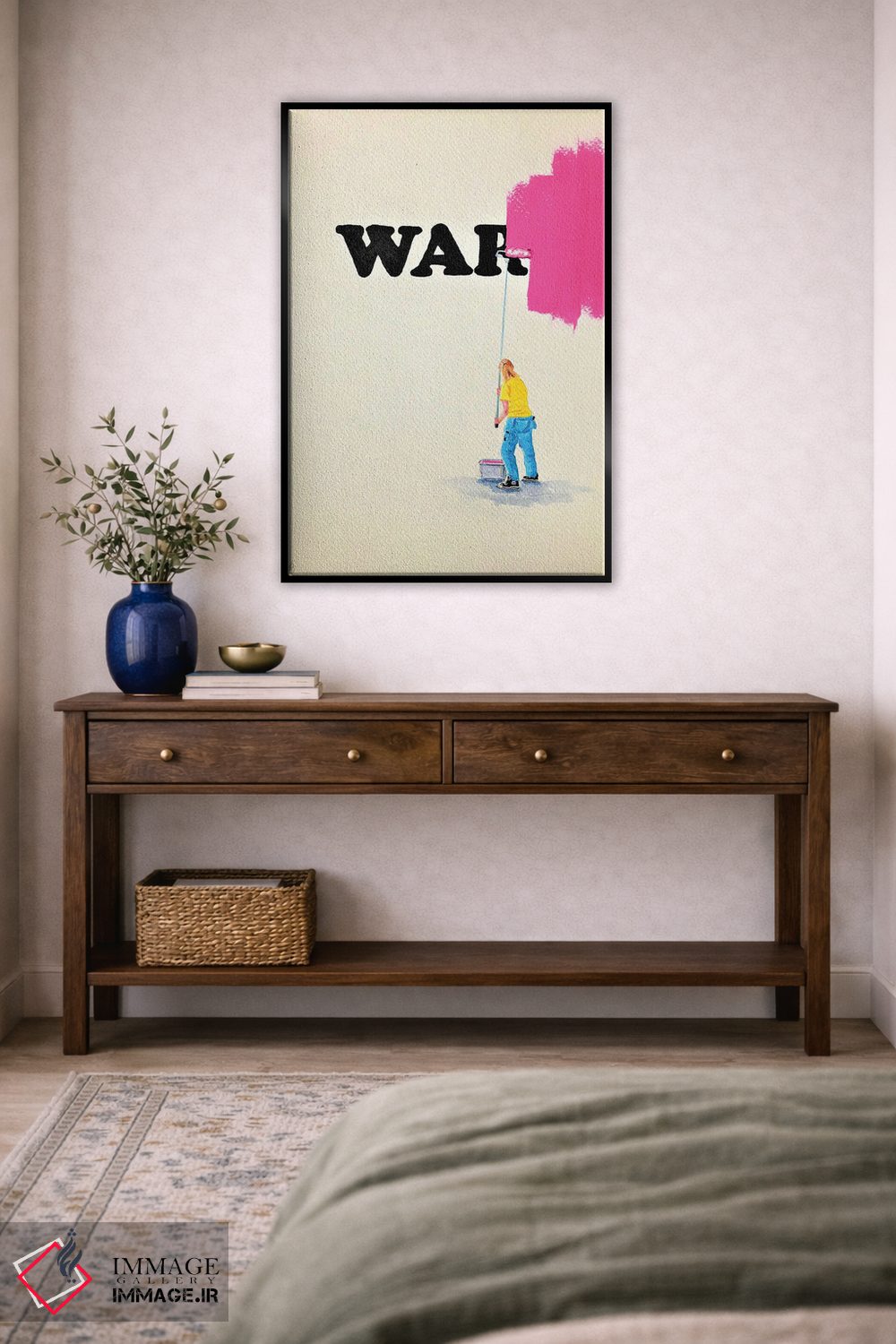 تابلو دکوراتیو نه به جنگ اثر لنا اسمیرنوا - D4B