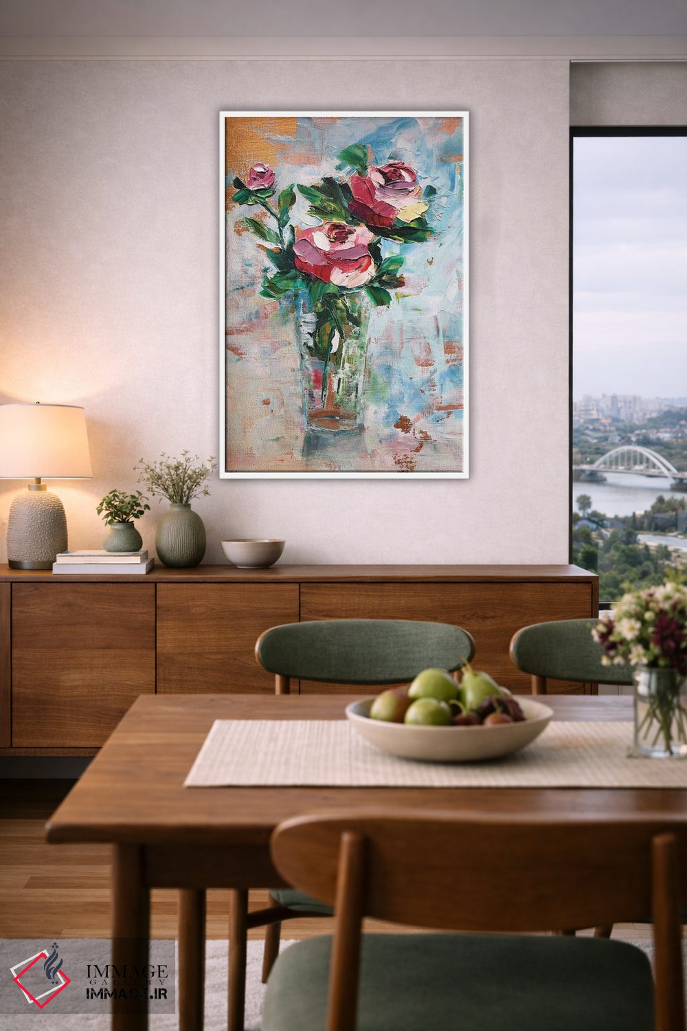 تابلو دکوراتیو تابستان یعنی گل صدتومانی اثر لنا اسمیرنوا - D5W