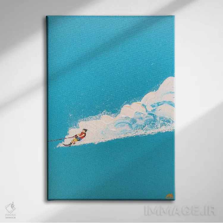 تابلو دکوراتیو سرعت اثر لنا اسمیرنوا - نمای روبهرو روی دیوار