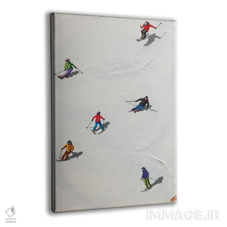 تابلو دکوراتیو پیست اسکی I اثر لنا اسمیرنوا - نمای پرسپکتیو محصول