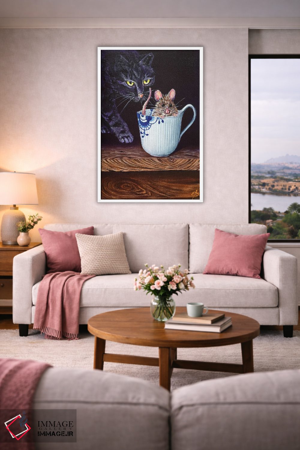 تابلو دکوراتیو چای برای دو نفر VIII اثر لنا اسمیرنوا - D2W