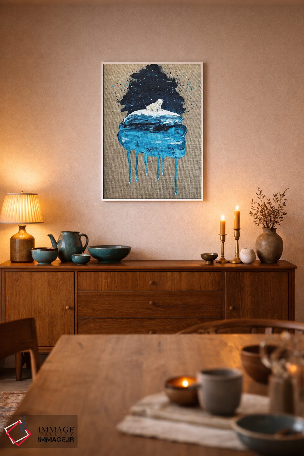 تابلو دکوراتیو یخ شماره شش اثر لنا اسمیرنوا - D6W