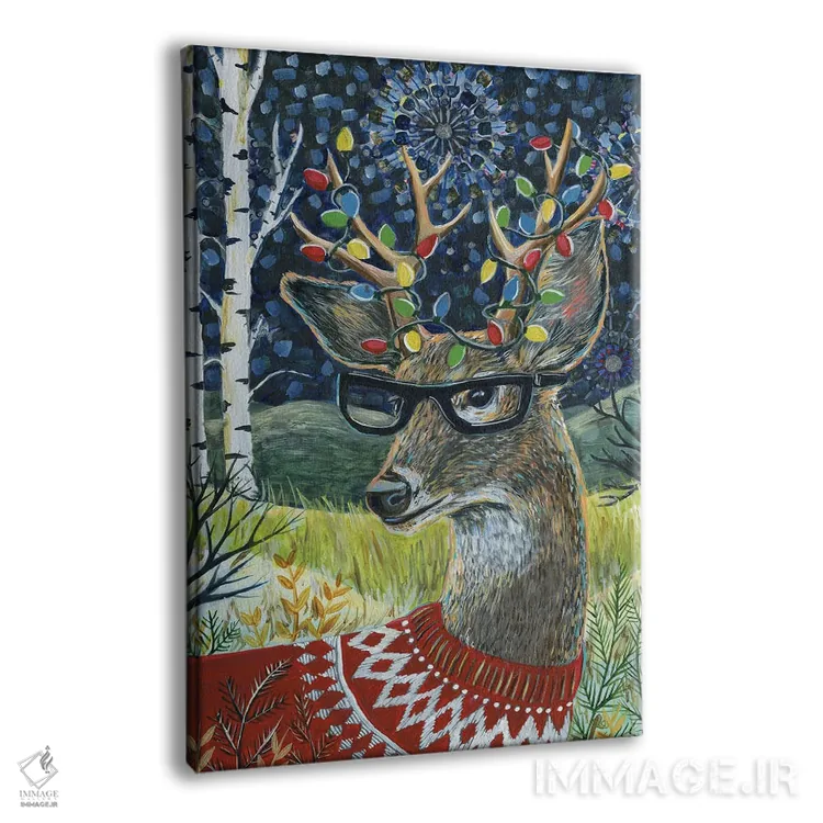 تابلو دکوراتیو شب زمستانی اثر لینه آ توبیاس - نمای پرسپکتیو محصول