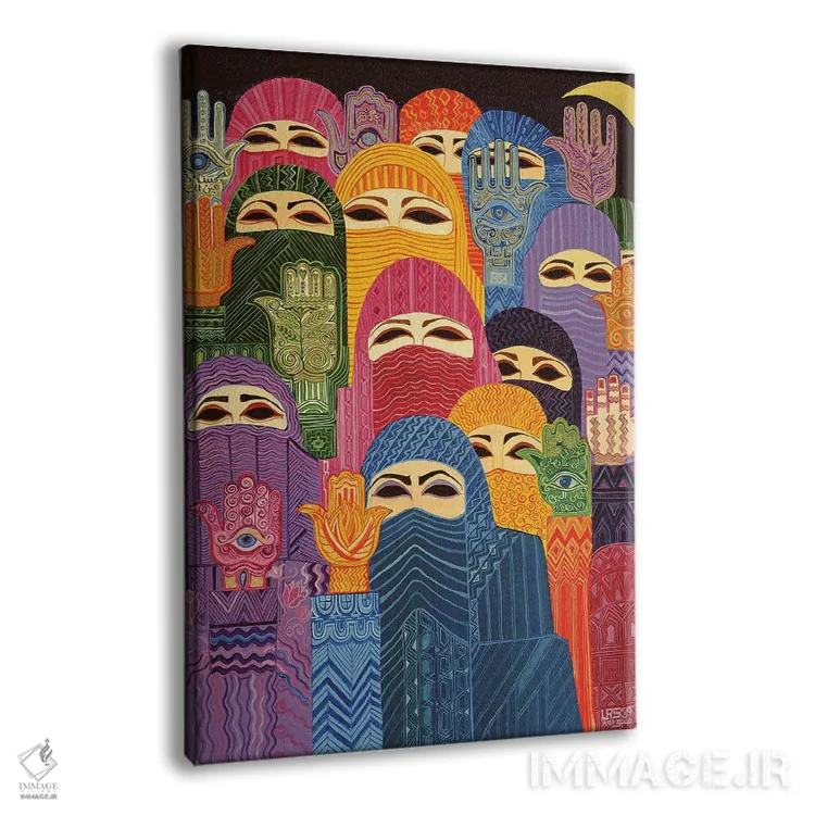 تابلو کلاسیک دستان فاطمه، ۱۹۸۹ اثر لیل شوا - نمای پرسپکتیو محصول