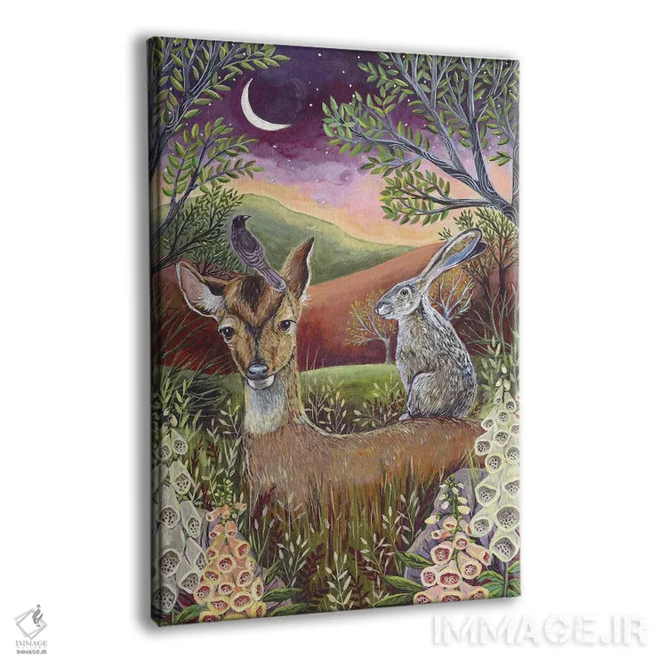 تابلو دکوراتیو مسافران سپیده دم اثر لینه آ توبیاس - نمای پرسپکتیو محصول