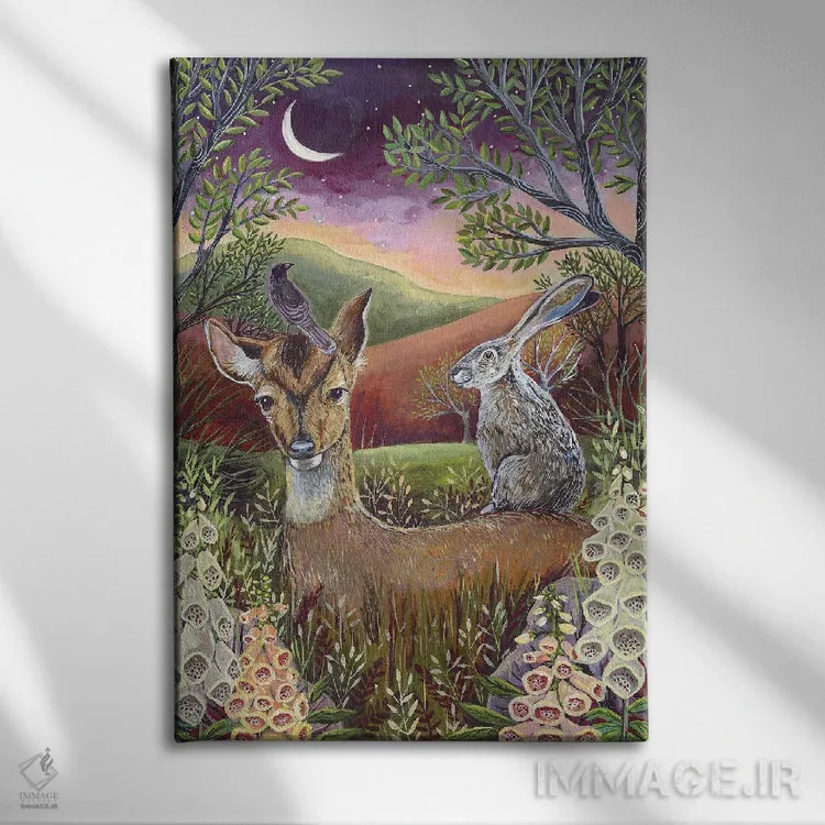 تابلو دکوراتیو مسافران سپیده دم اثر لینه آ توبیاس - نمای روبهرو روی دیوار