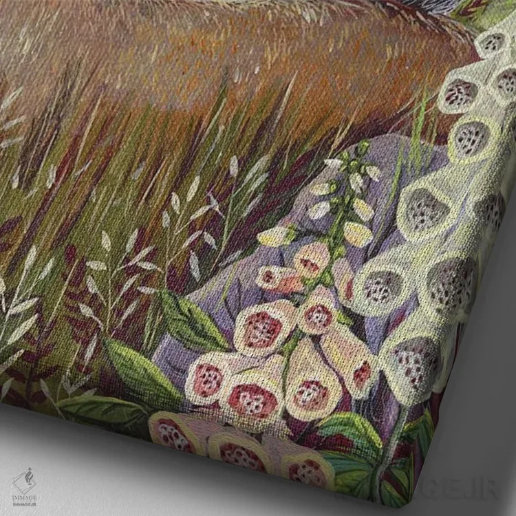 تابلو دکوراتیو مسافران سپیده دم اثر لینه آ توبیاس - نمای نزدیک بافت بوم