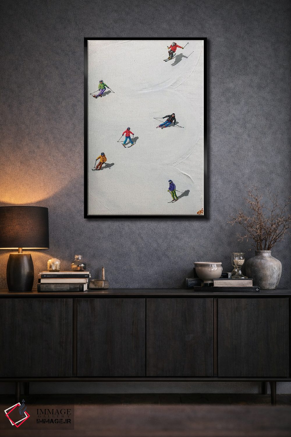 تابلو دکوراتیو پیست اسکی I اثر لنا اسمیرنوا - D2B
