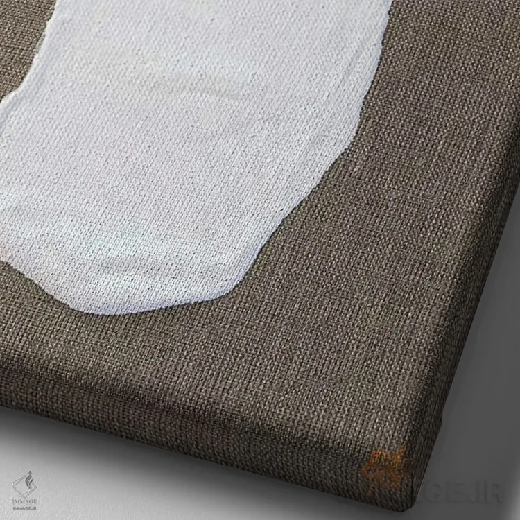 تابلو دکوراتیو پیست اسکی III اثر لنا اسمیرنوا - نمای نزدیک بافت بوم