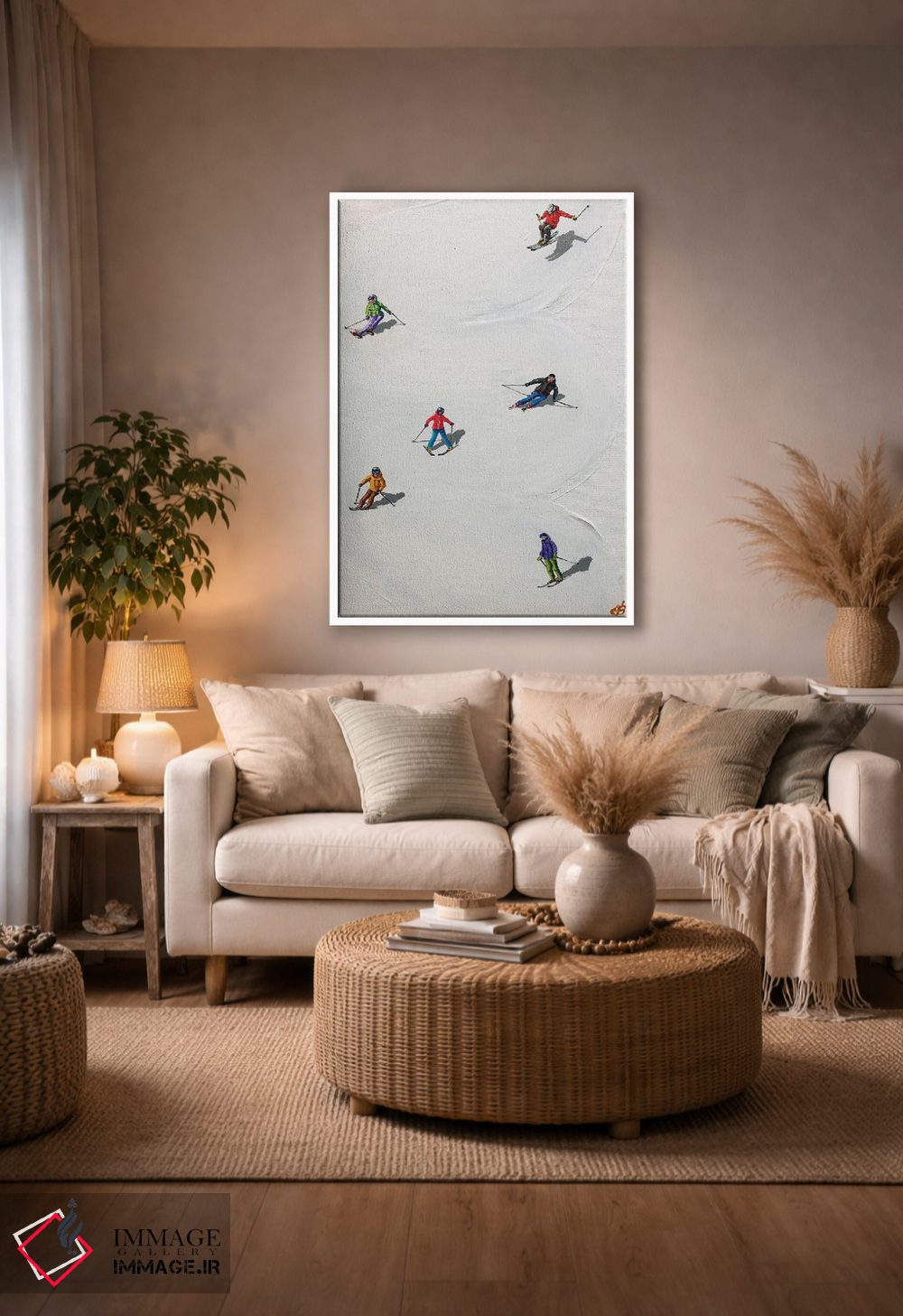 تابلو دکوراتیو پیست اسکی I اثر لنا اسمیرنوا - D4W