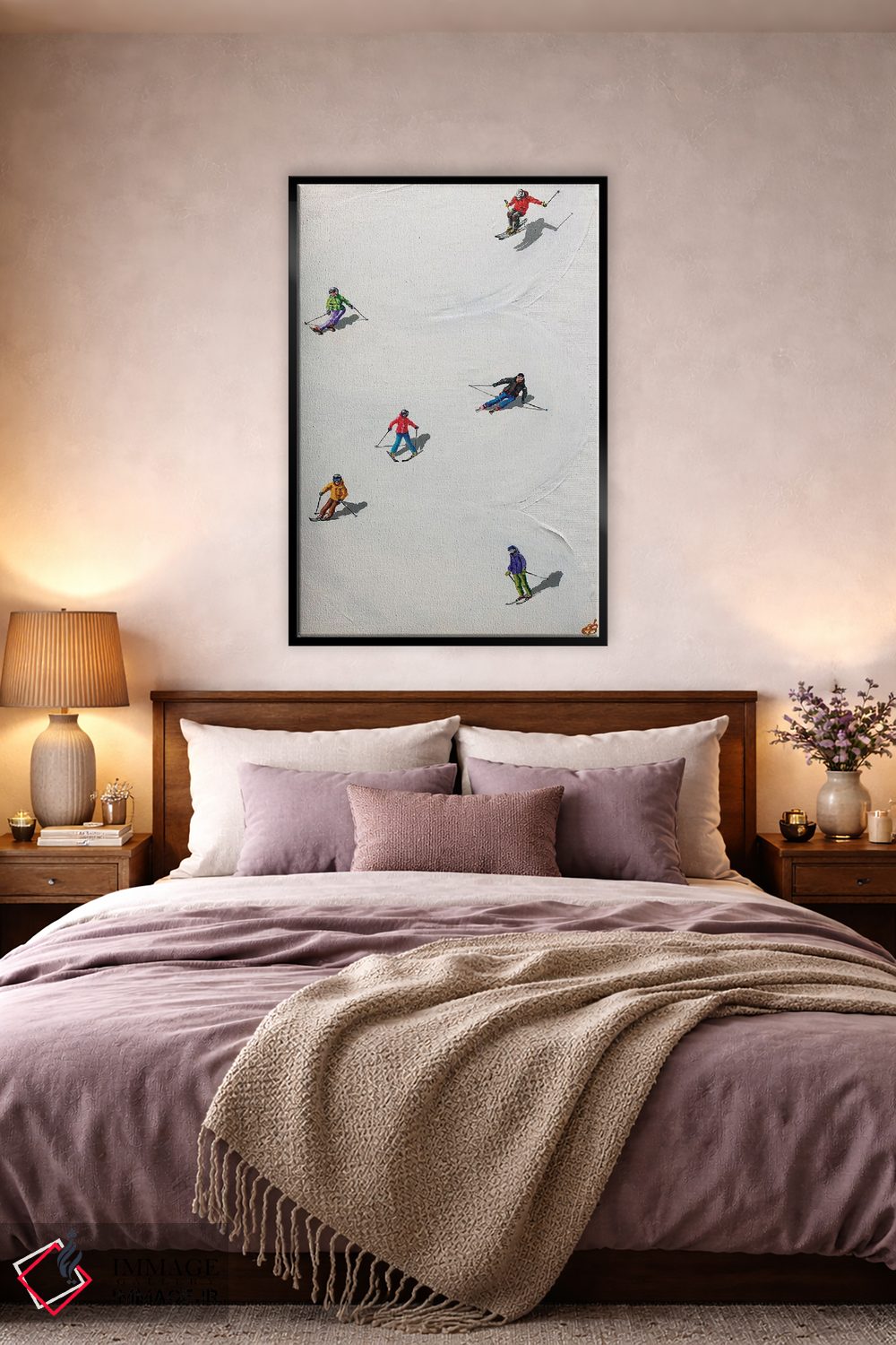 تابلو دکوراتیو پیست اسکی I اثر لنا اسمیرنوا - D6B