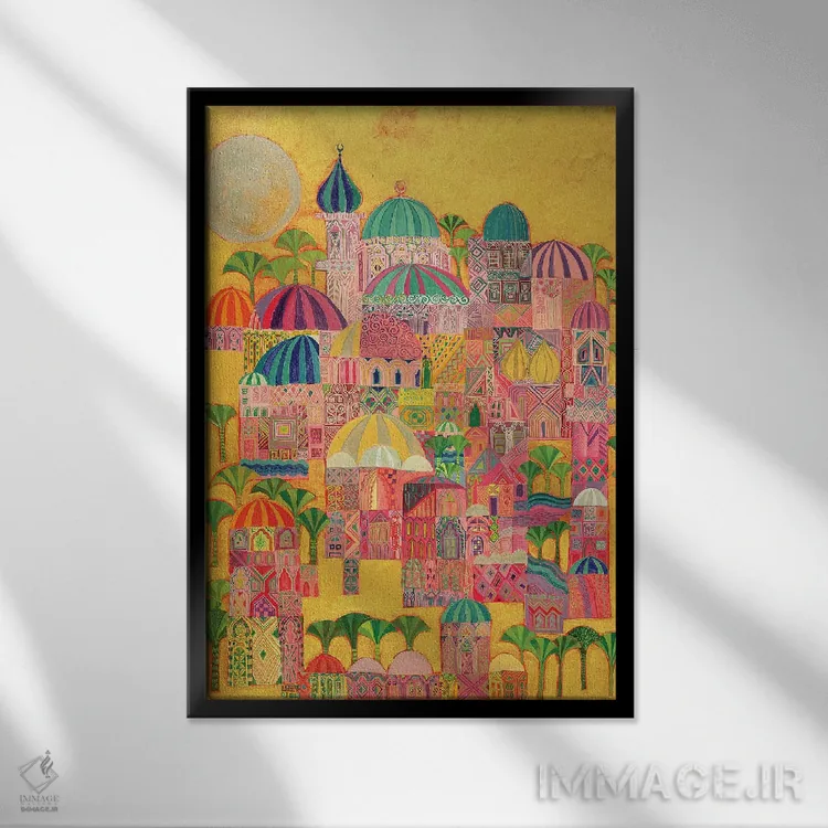 تابلو کلاسیک شهر طلایی، ۱۹۹۳-۹۴ اثر لیل شوا - نمای قابدار مشکی