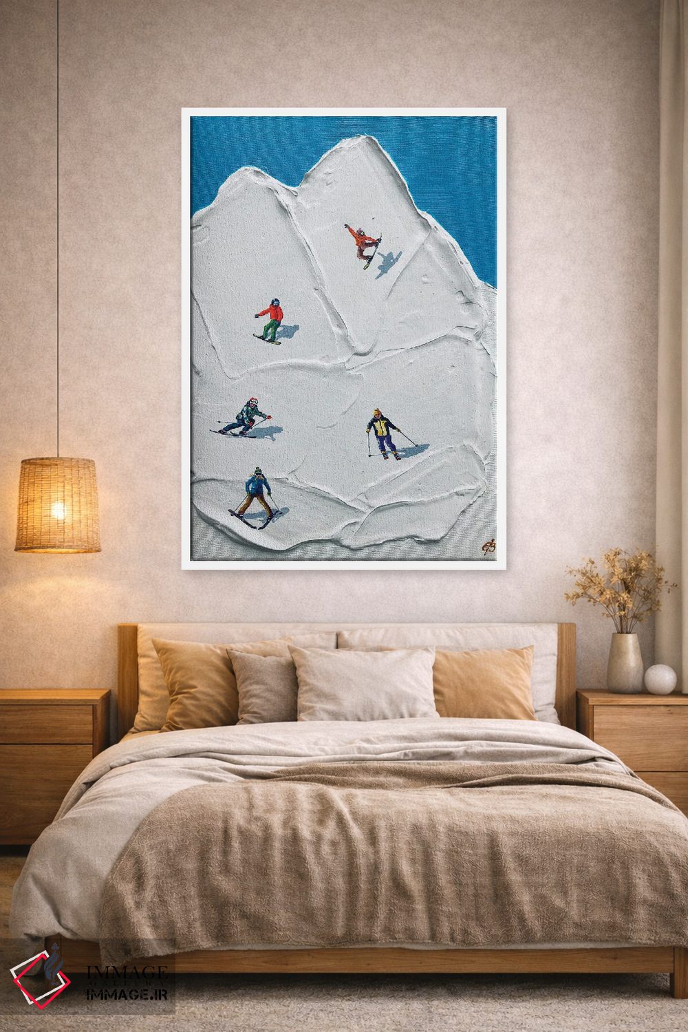 تابلو دکوراتیو پیست اسکی II اثر لنا اسمیرنوا - D1W