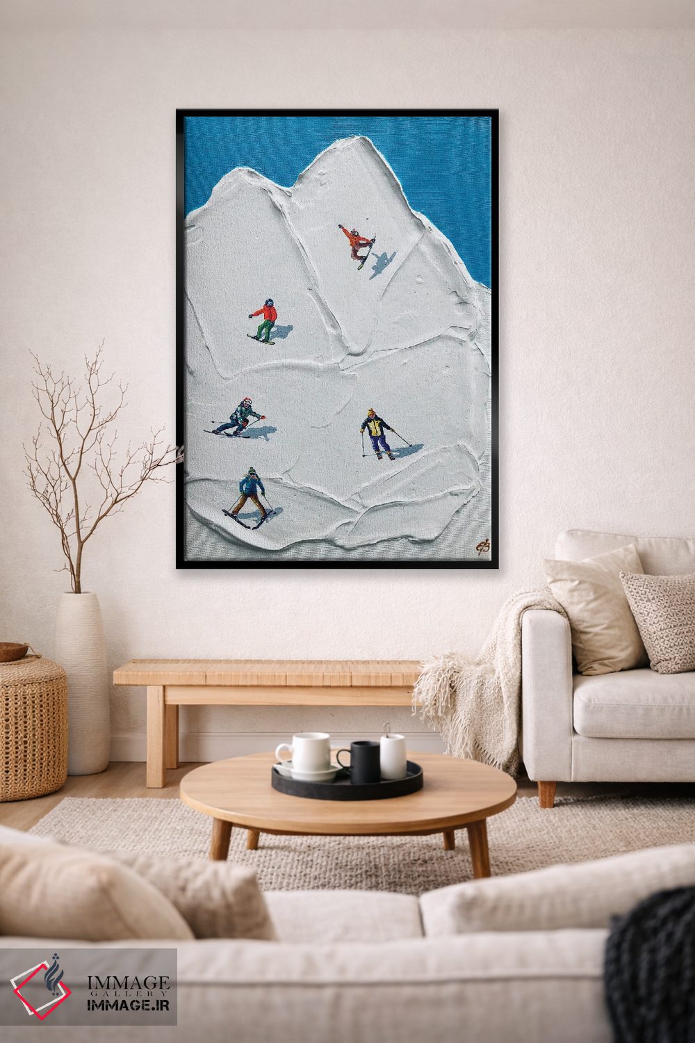 تابلو دکوراتیو پیست اسکی II اثر لنا اسمیرنوا - D3B
