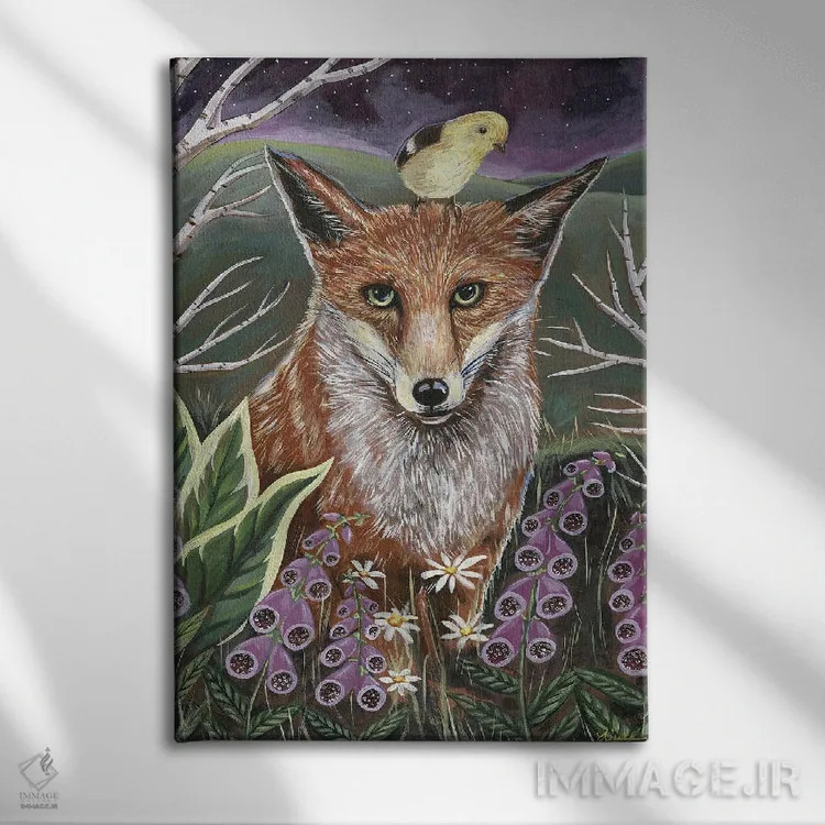 تابلو دکوراتیو چیزهای وحشی اثر لینه آ توبیاس - نمای روبهرو روی دیوار