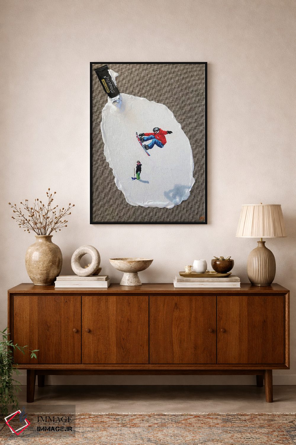 تابلو دکوراتیو پیست اسکی IV اثر لنا اسمیرنوا - D1B