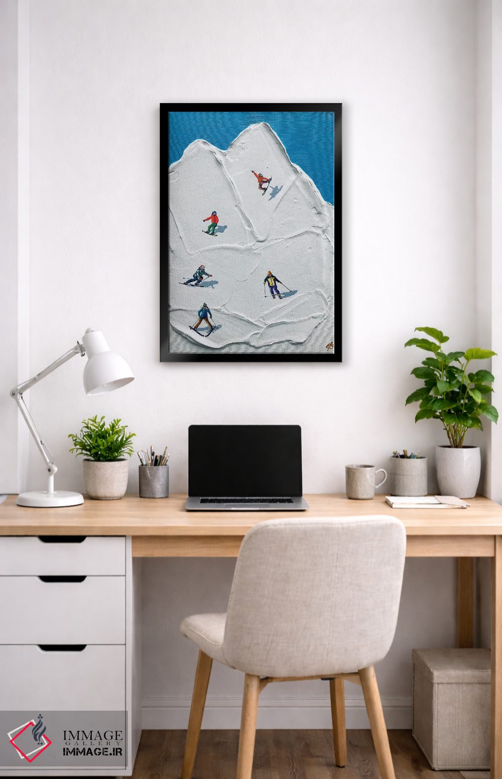تابلو دکوراتیو پیست اسکی II اثر لنا اسمیرنوا - D4B