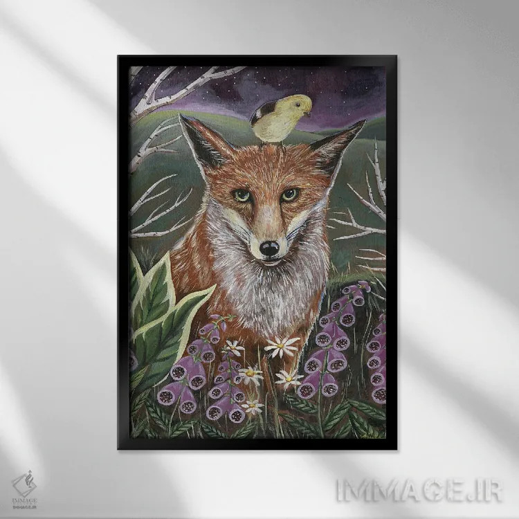 تابلو دکوراتیو چیزهای وحشی اثر لینه آ توبیاس - نمای قابدار مشکی