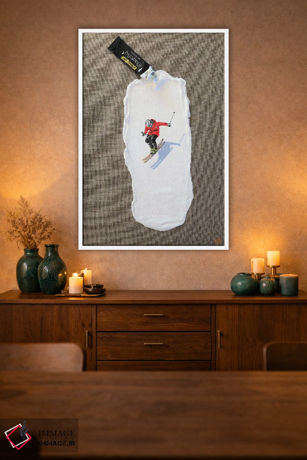 تابلو دکوراتیو پیست اسکی III اثر لنا اسمیرنوا - D1W