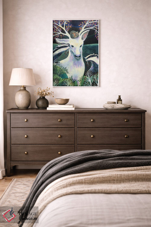 تابلو دکوراتیو مادر گوزن اثر لینه آ توبیاس - D1W