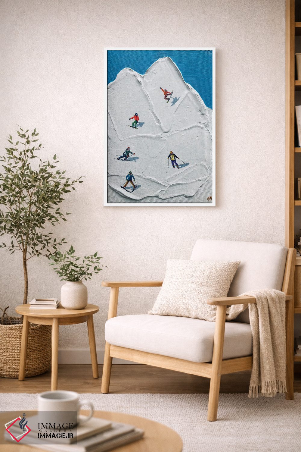 تابلو دکوراتیو پیست اسکی II اثر لنا اسمیرنوا - D6W