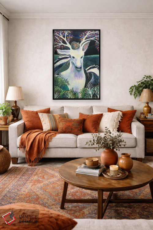 تابلو دکوراتیو مادر گوزن اثر لینه آ توبیاس - D3B