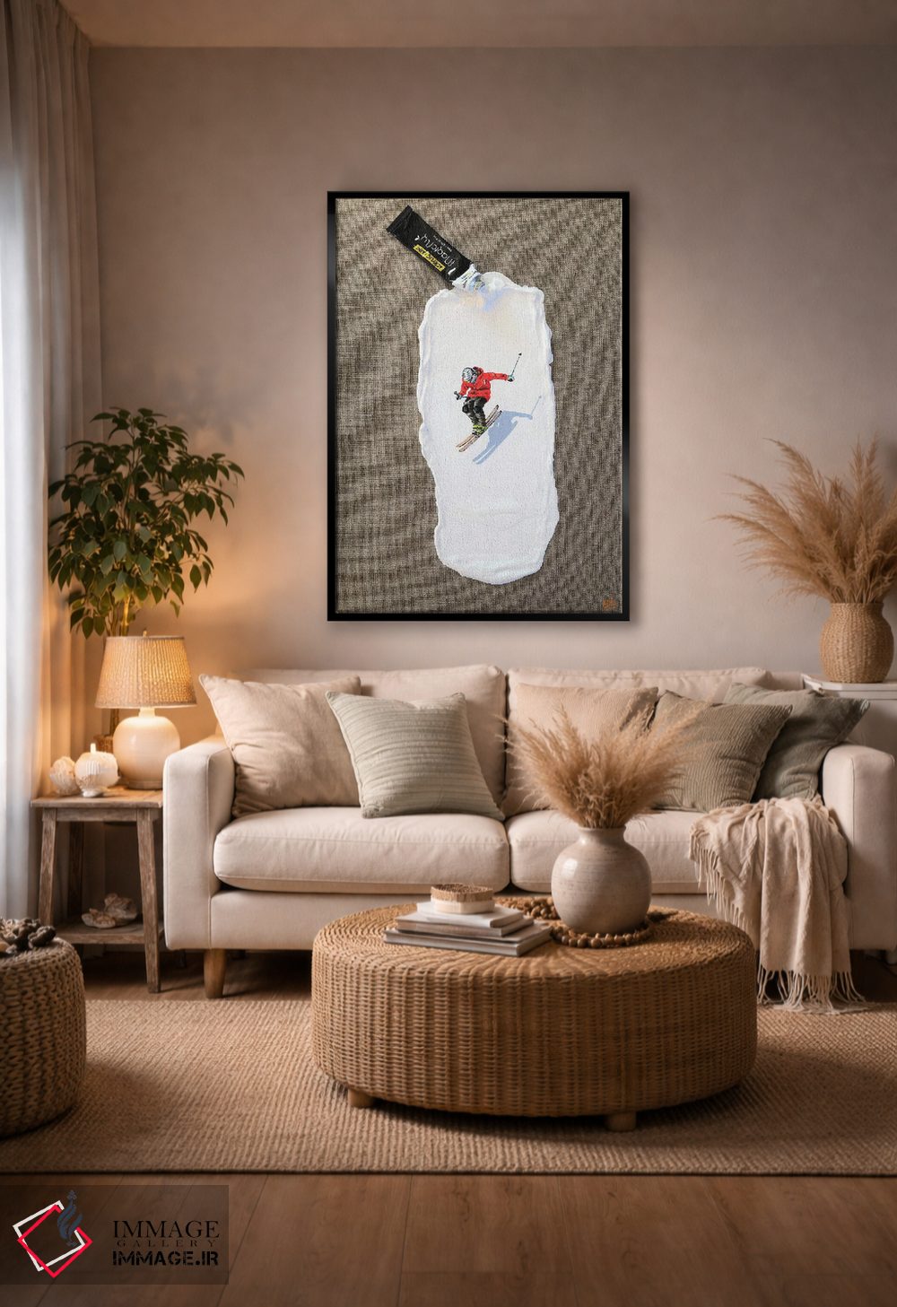 تابلو دکوراتیو پیست اسکی III اثر لنا اسمیرنوا - D4B