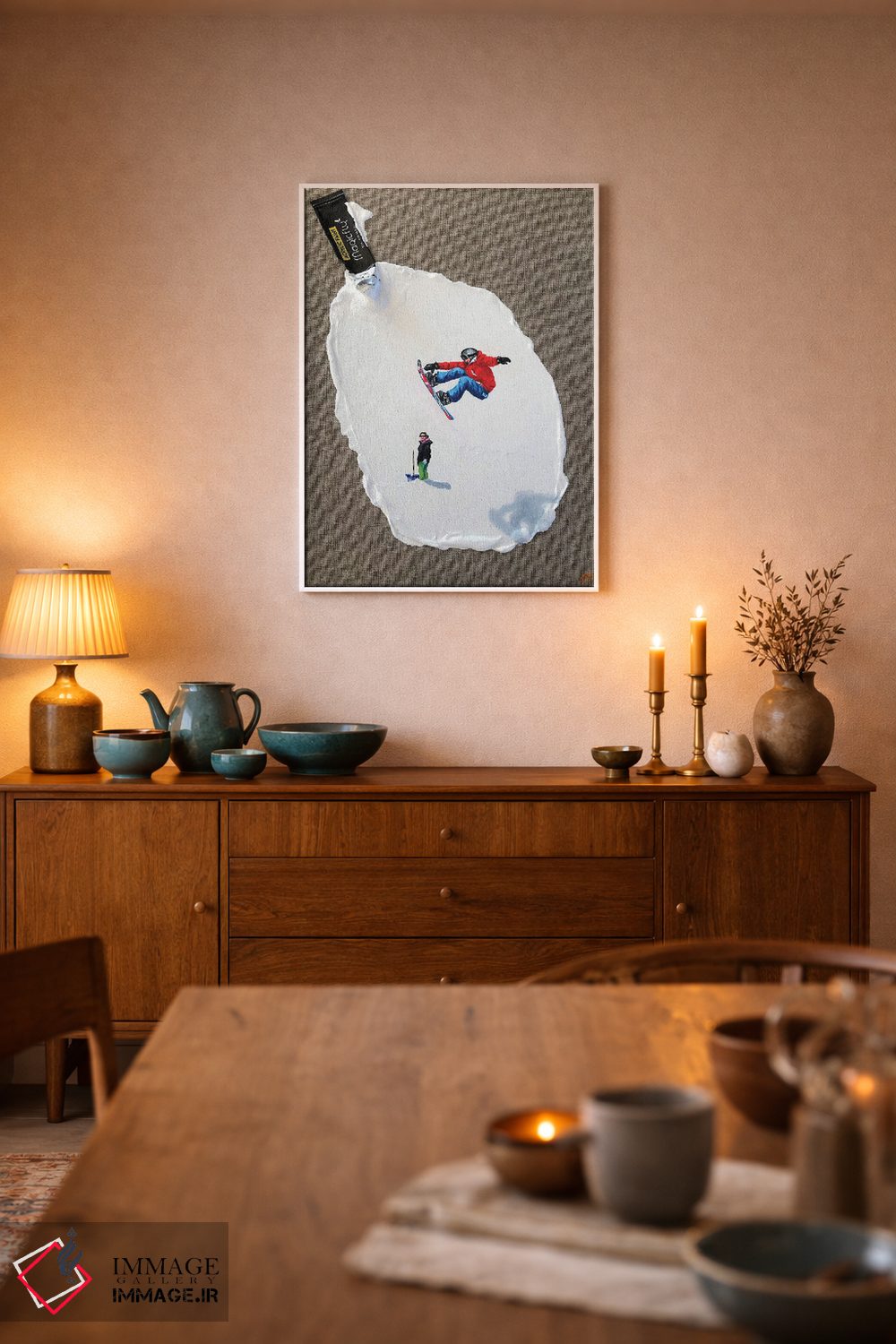تابلو دکوراتیو پیست اسکی IV اثر لنا اسمیرنوا - D4W
