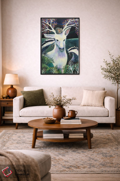 تابلو دکوراتیو مادر گوزن اثر لینه آ توبیاس - D4B