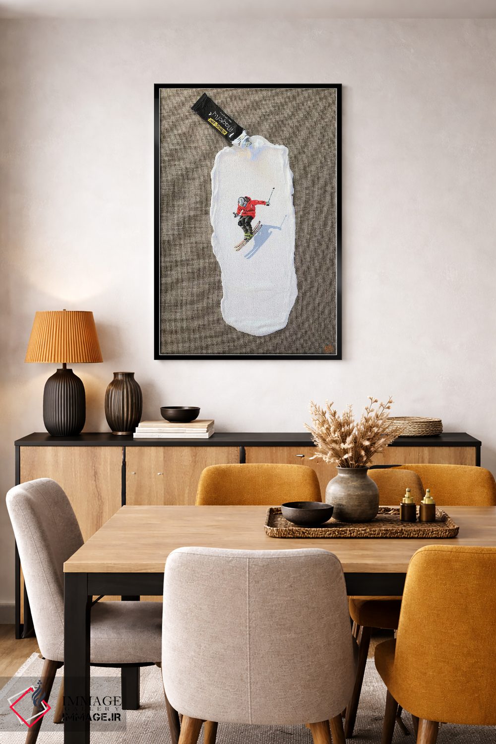 تابلو دکوراتیو پیست اسکی III اثر لنا اسمیرنوا - D6B