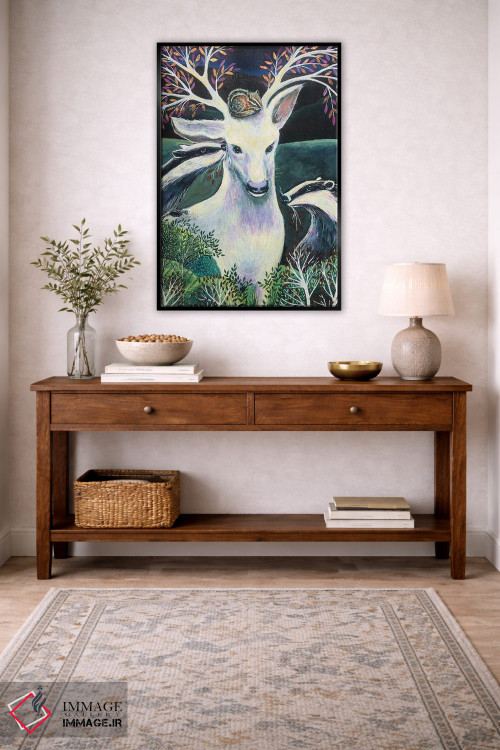 تابلو دکوراتیو مادر گوزن اثر لینه آ توبیاس - D5B