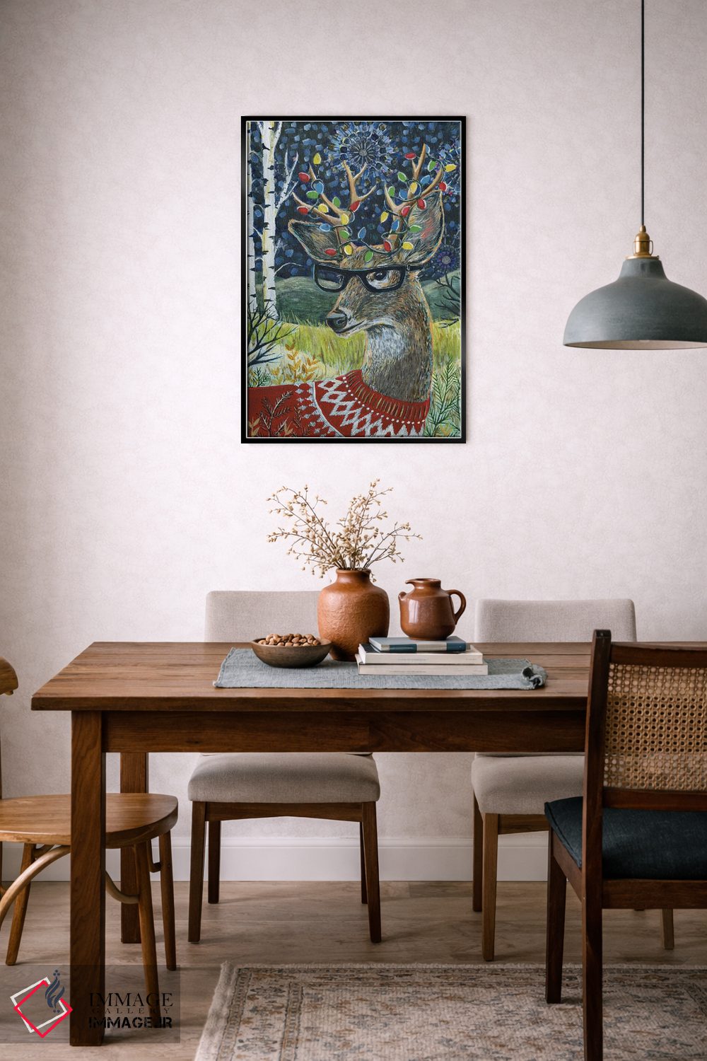 تابلو دکوراتیو شب زمستانی اثر لینه آ توبیاس - D6B