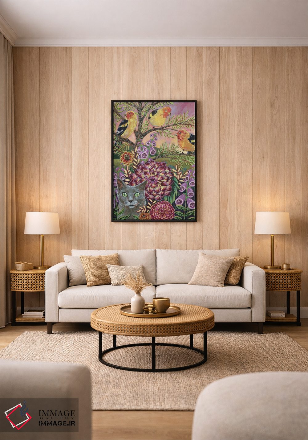 تابلو دکوراتیو آماده باش کامل اثر لینه آ توبیاس - D1B