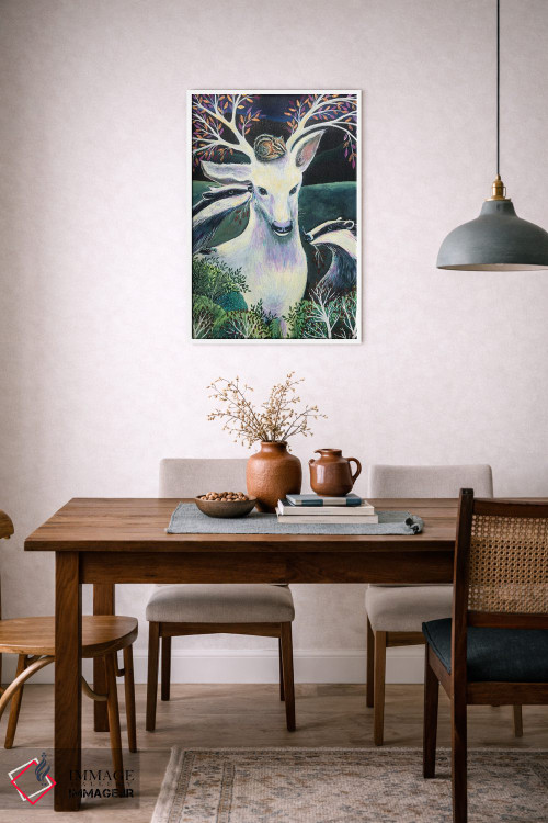 تابلو دکوراتیو مادر گوزن اثر لینه آ توبیاس - D6W