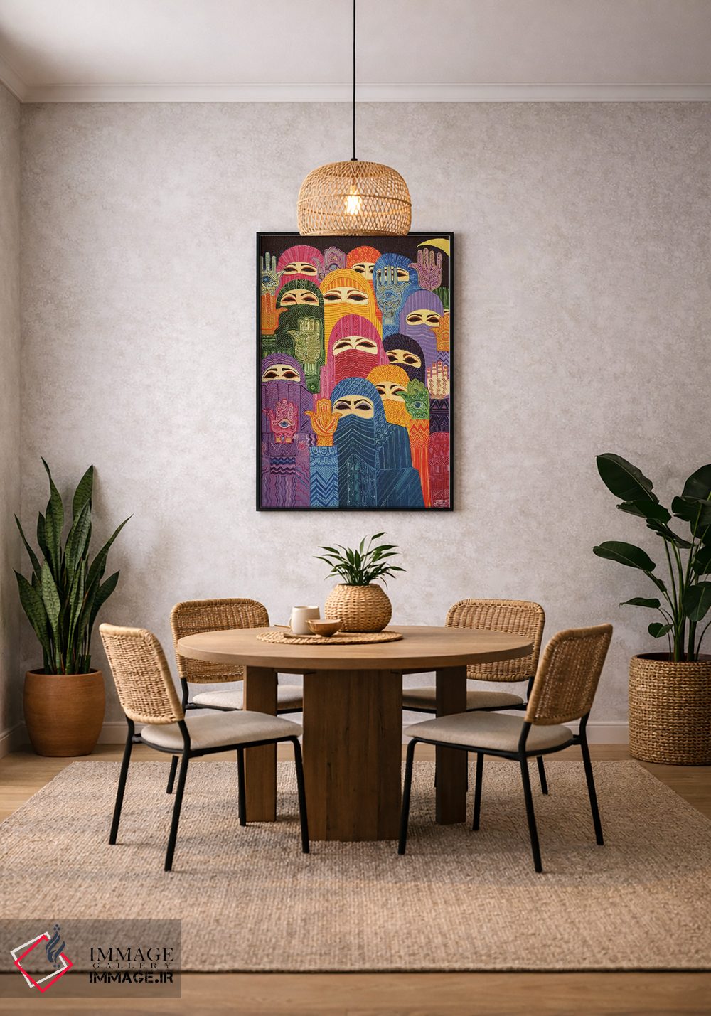 تابلو کلاسیک دستان فاطمه، ۱۹۸۹ اثر لیل شوا - D4B