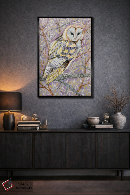 تابلو دکوراتیو جغد زمستانی اثر لینه آ توبیاس - D2B