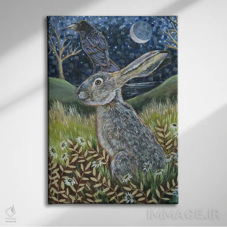 تابلو دکوراتیو در جستجوی پناهگاه اثر لینه آ توبیاس - نمای روبهرو روی دیوار