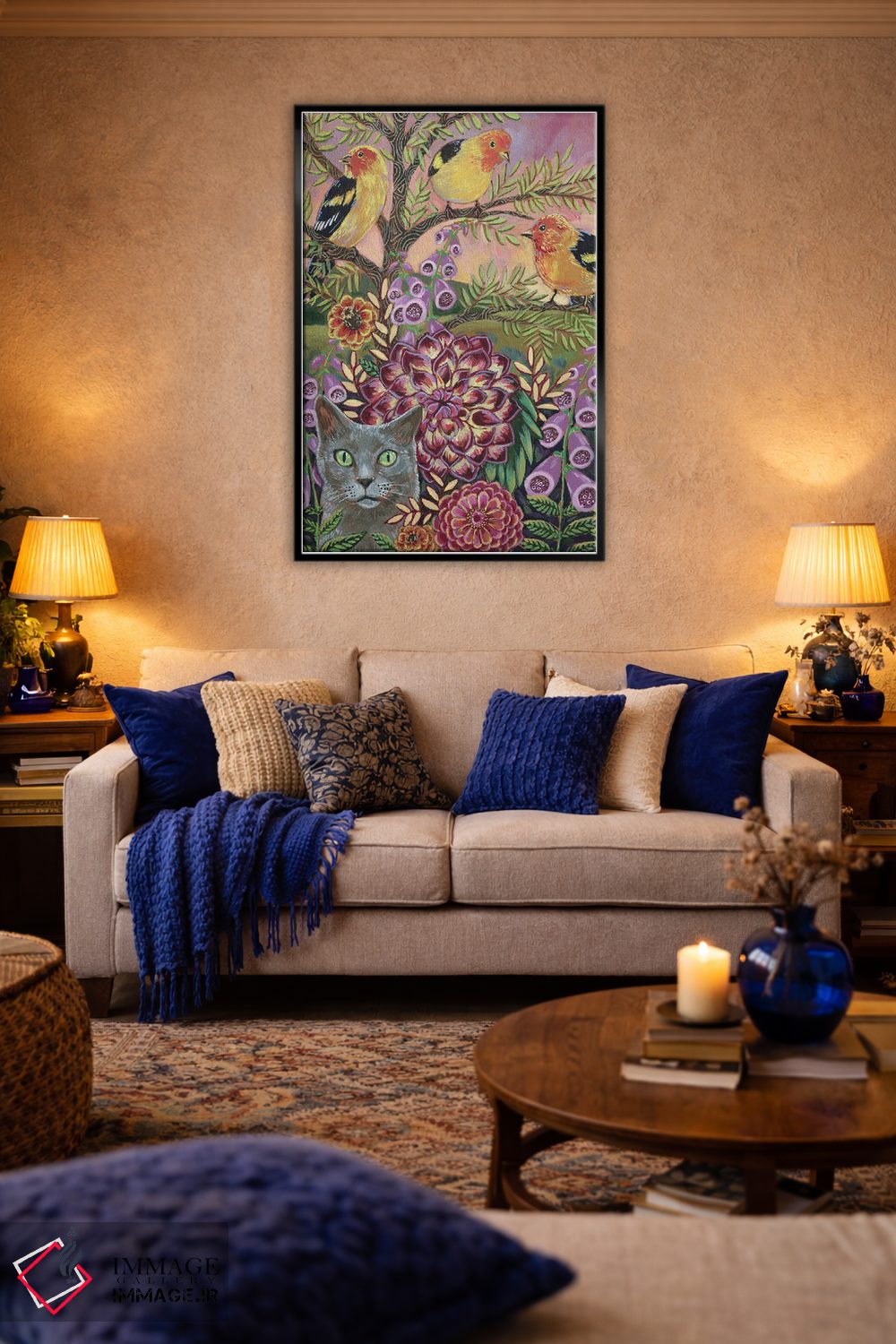 تابلو دکوراتیو آماده باش کامل اثر لینه آ توبیاس - D4B