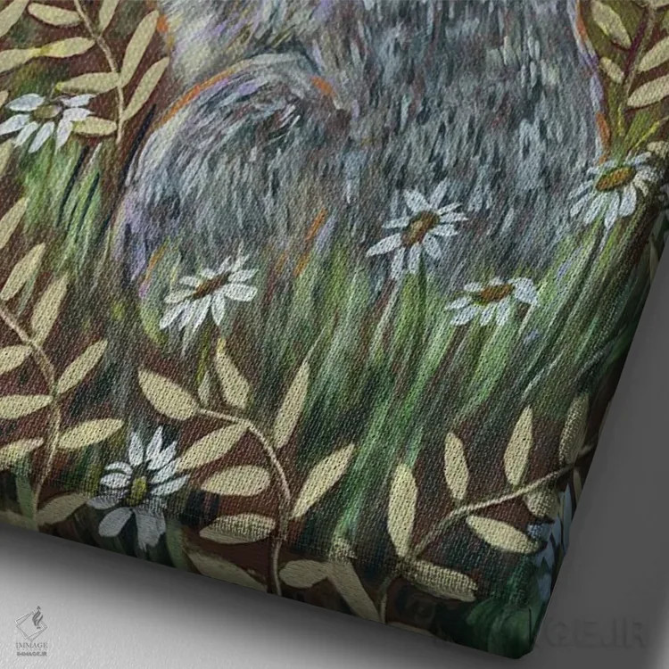 تابلو دکوراتیو در جستجوی پناهگاه اثر لینه آ توبیاس - نمای نزدیک بافت بوم