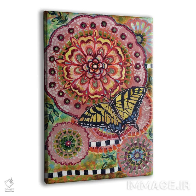 تابلو دکوراتیو پروانه دم چلچله ای اثر لینه آ توبیاس - نمای پرسپکتیو محصول