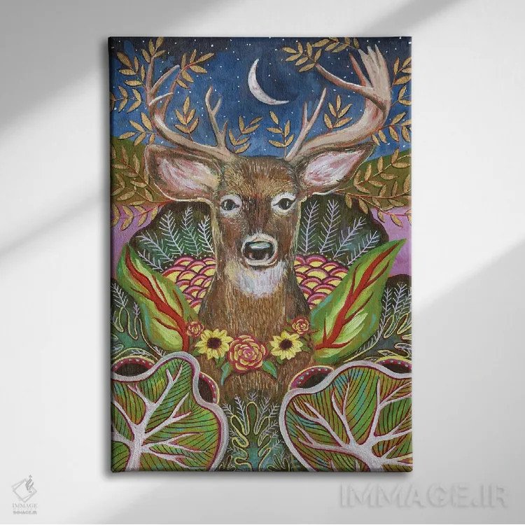 تابلو دکوراتیو هماهنگ شدن با محیط اثر لینه آ توبیاس - نمای روبهرو روی دیوار