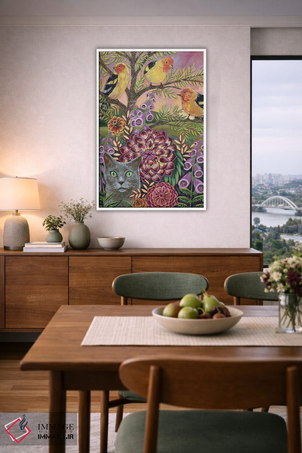 تابلو دکوراتیو آماده باش کامل اثر لینه آ توبیاس - D5W