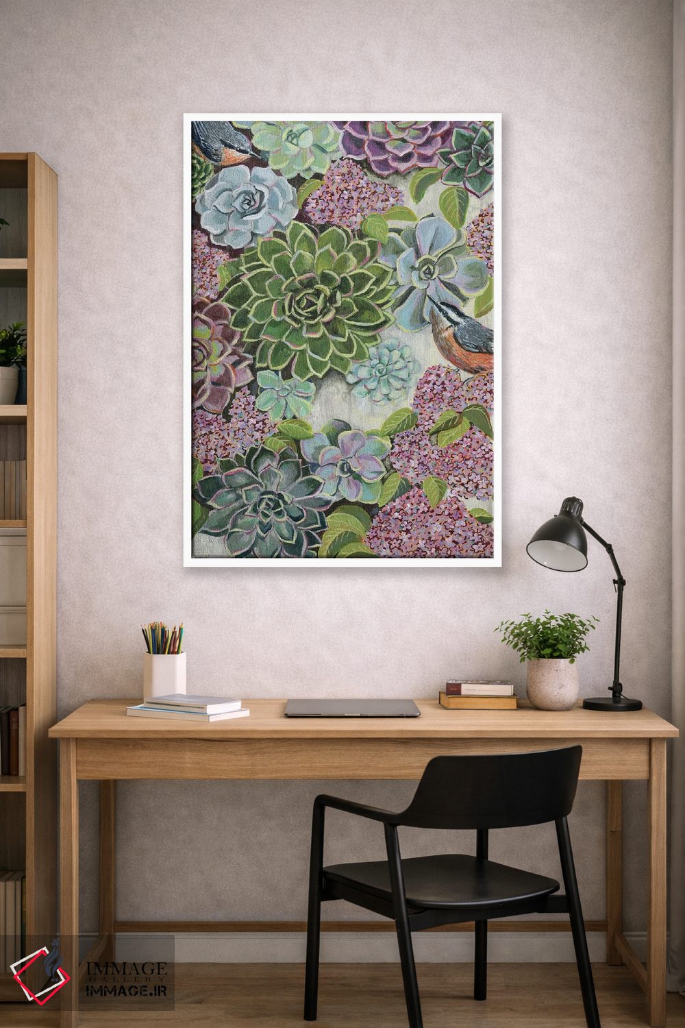 تابلو دکوراتیو سینه سرخ سرخ سینه اثر لینه آ توبیاس - D1W