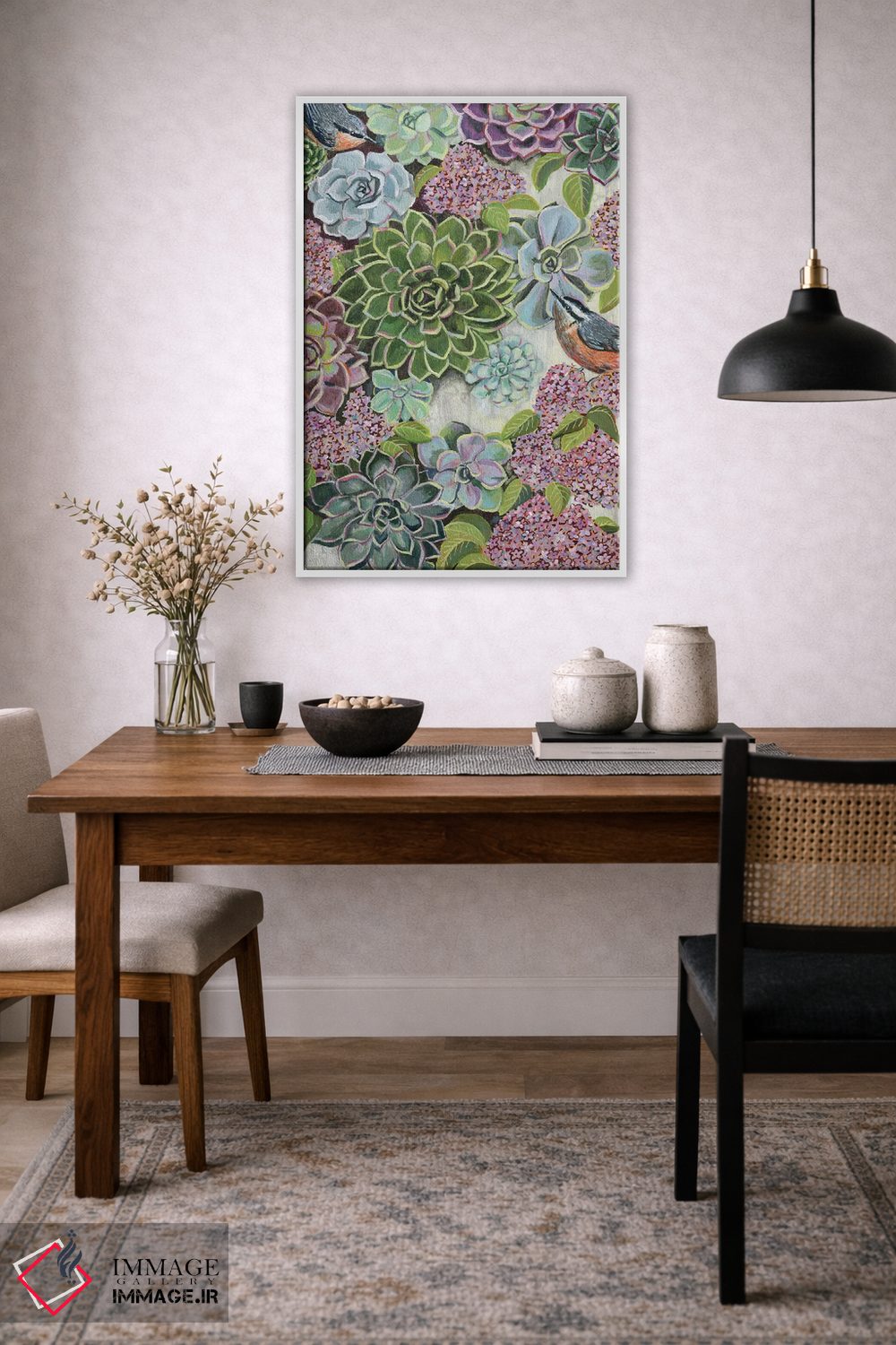 تابلو دکوراتیو سینه سرخ سرخ سینه اثر لینه آ توبیاس - D2W