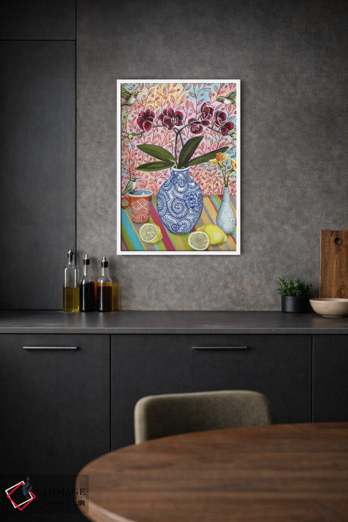 تابلو دکوراتیو طبیعت بی جان با مرغ های مگس خوار اثر لینه آ توبیاس - D1W